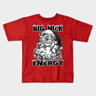 Big Nick Energy Retro Santa Kids T-Shirt